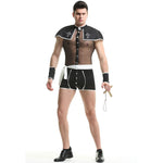 YESFASHION Men Sexy Uniform Suit Godfather Priest Cross Cosplay