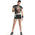 YESFASHION Men Sexy Uniform Suit Godfather Priest Cross Cosplay