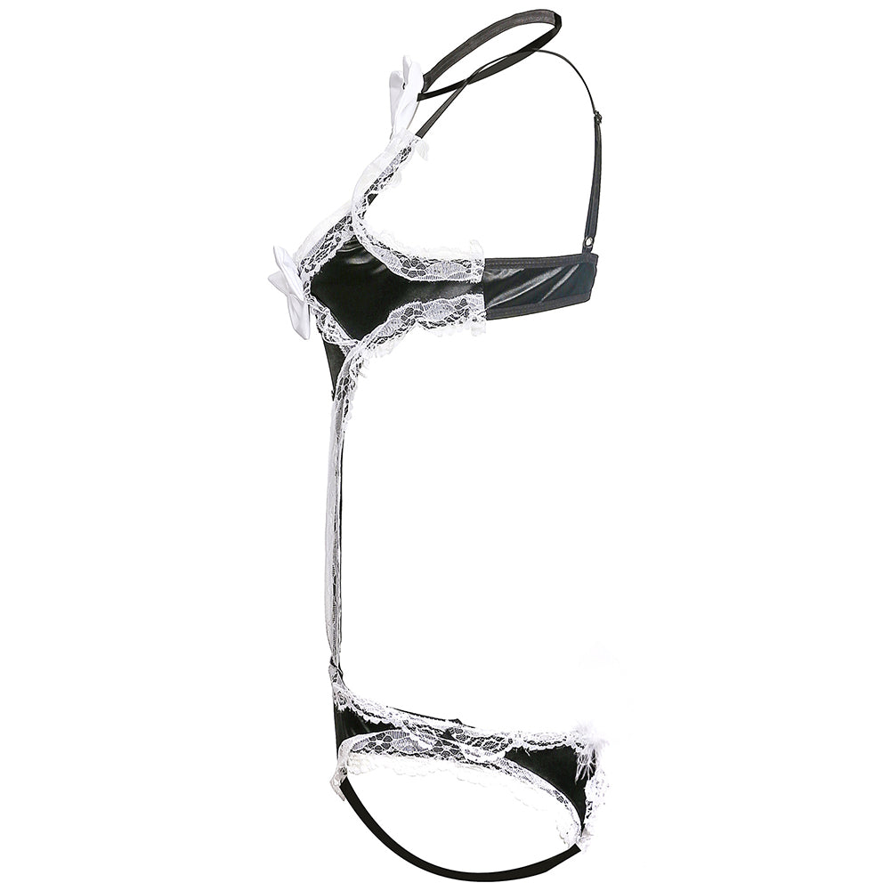 YESFASHION Women Lace Bunny Costume Cos Women Cosplay