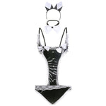 YESFASHION Women Lace Bunny Costume Cos Women Cosplay