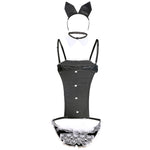 YESFASHION Women Lace Bunny Costume Cos Women Cosplay