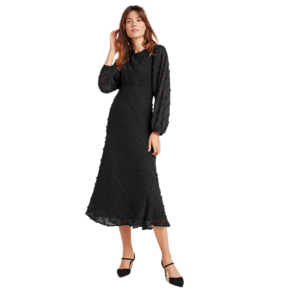 YESFASHION Long-sleeved French Style High-end Casual Dress