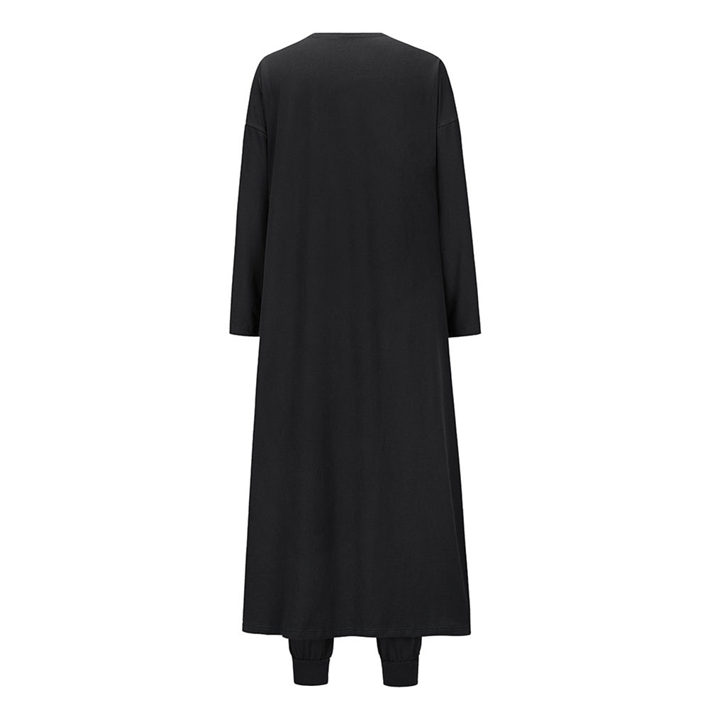 YESFASHION Knit Trio Set Slim Fit Tank Tops Trousers Pants