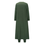 YESFASHION Knit Trio Set Slim Fit Tank Tops Trousers Pants