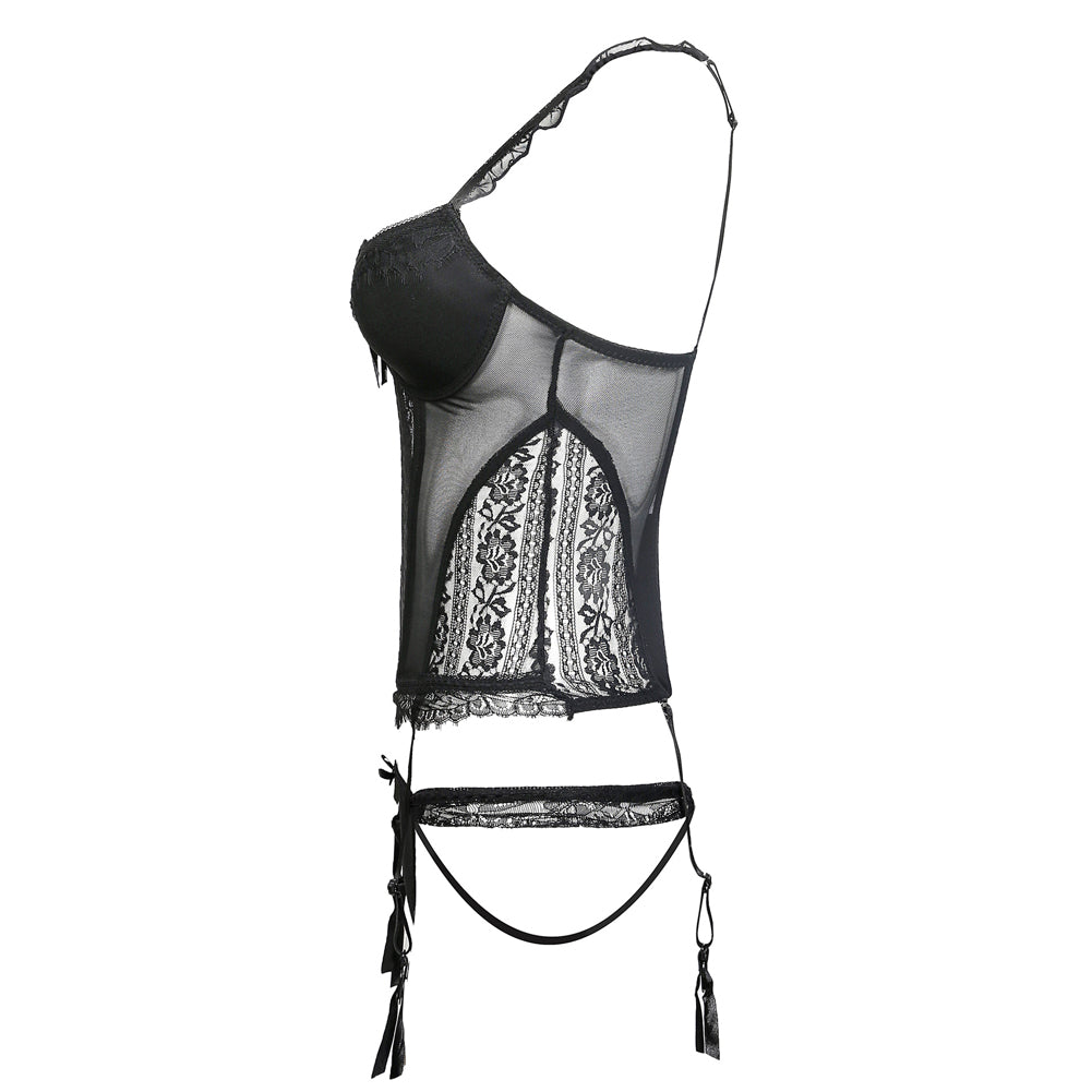 YESFASHION Sling Corset Bust Corset Tights Sexy Underwear