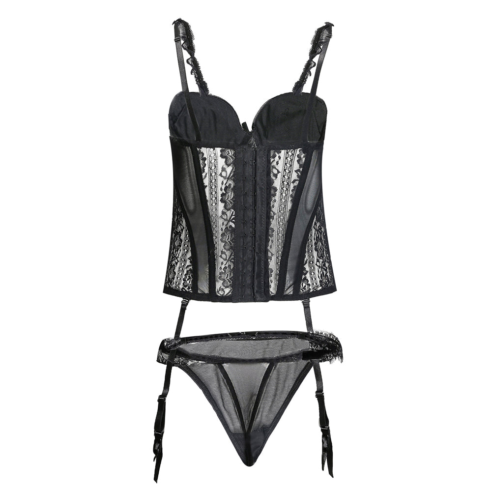 YESFASHION Sling Corset Bust Corset Tights Sexy Underwear