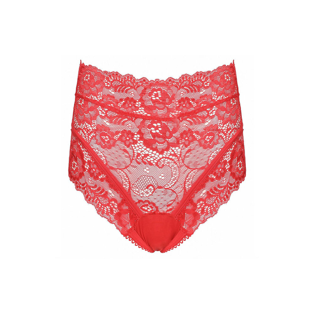 YESFASHION Women See-through Sexy Underwear Briefs High Waist