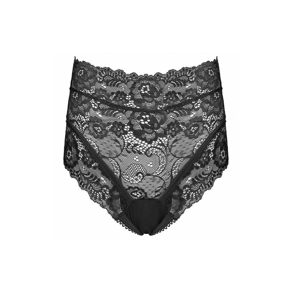 YESFASHION Women See-through Sexy Underwear Briefs High Waist