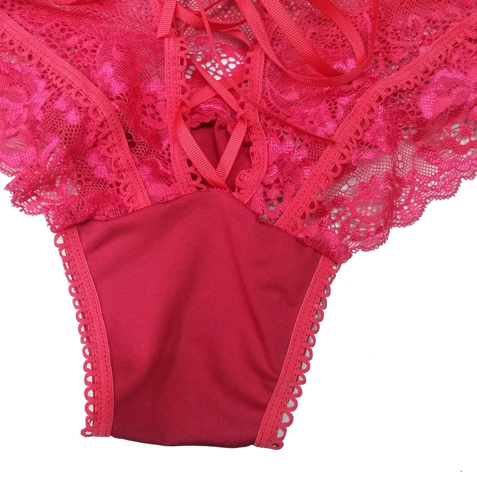 YESFASHION Women See-through Sexy Underwear Briefs High Waist