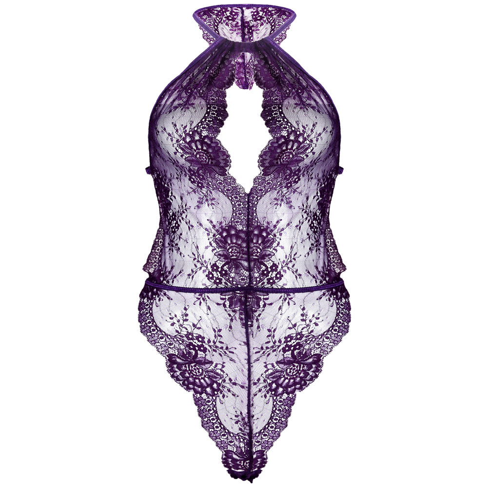 YESFASHION Women Sexy Jumpsuit Lace Pajamas