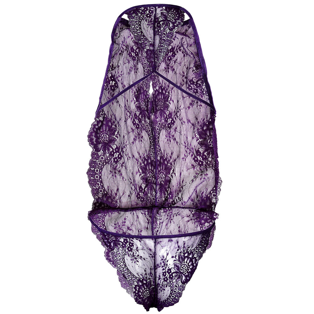 YESFASHION Women Sexy Jumpsuit Lace Pajamas