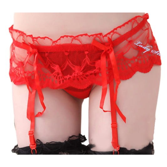 YESFASHION Cute Sexy Garter Women Large Size Lace Underwear