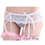 YESFASHION Cute Sexy Garter Women Large Size Lace Underwear