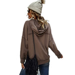 YESFASHION Solid Color All-match Tops Casual T-shirt