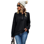 YESFASHION Solid Color All-match Tops Casual T-shirt