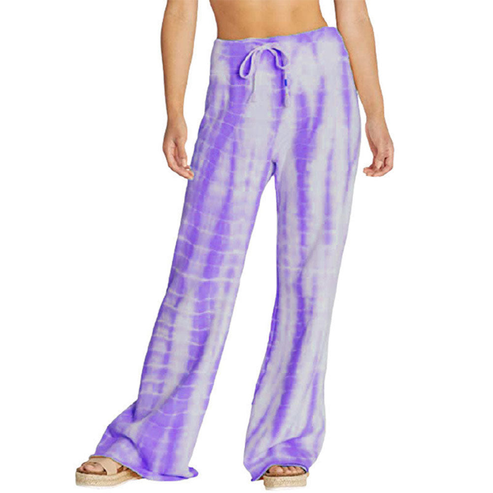 YESFASHION Women Loose Pants Wide Leg Sports Trousers