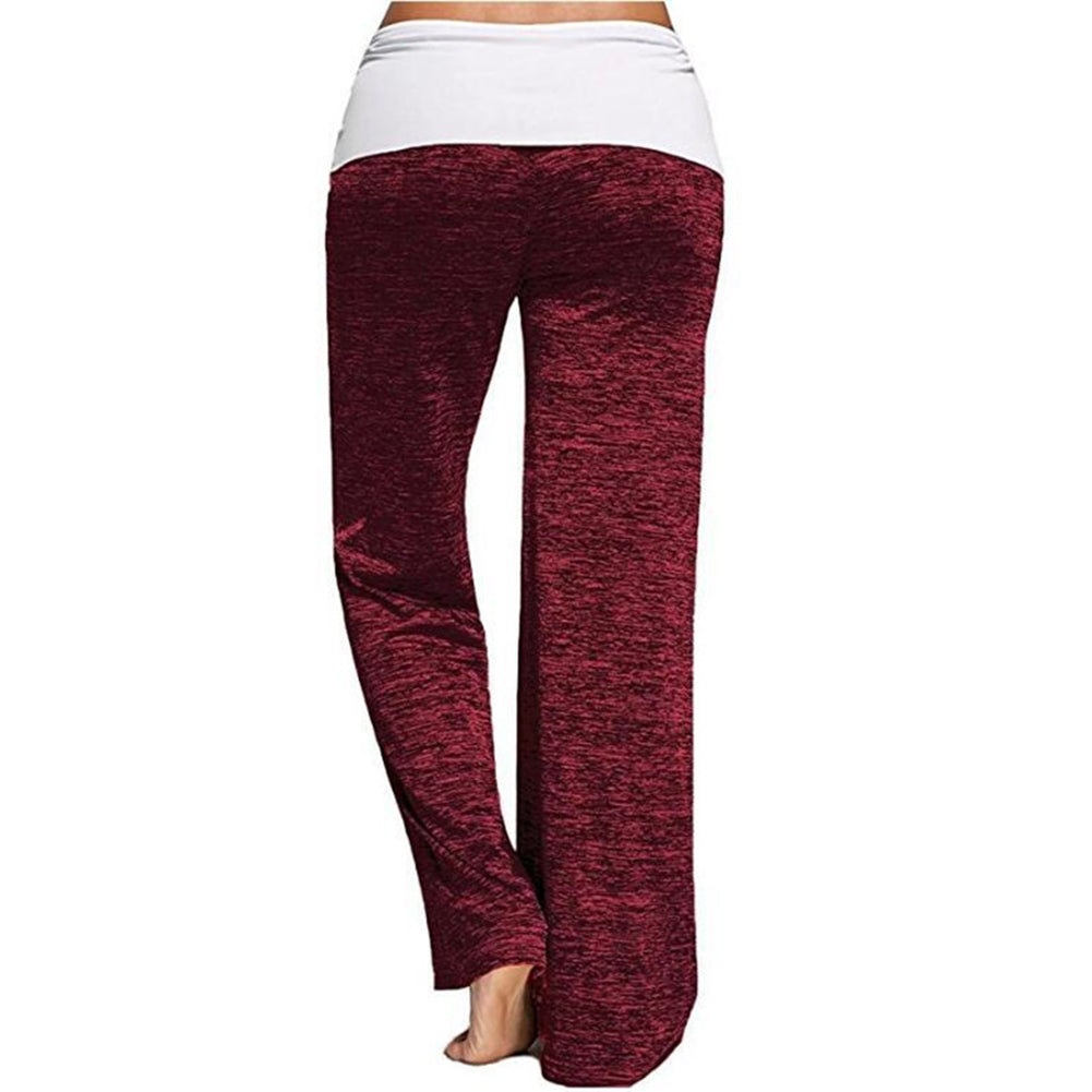 YESFASHION Women Sports Trousers Outdoor Casual Wide-leg Pants