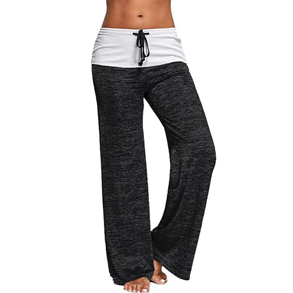 YESFASHION Women Sports Trousers Outdoor Casual Wide-leg Pants