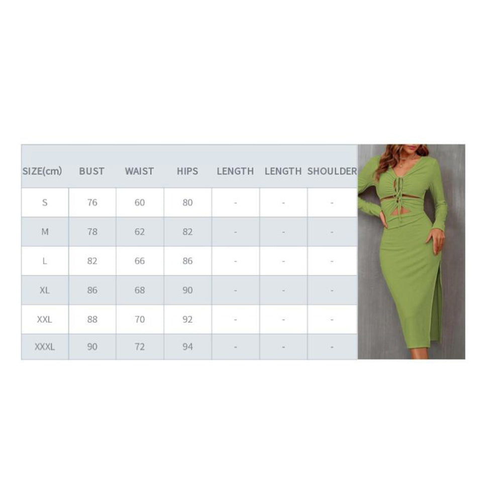 YESFASHION Women Fashion Elegant Street Tie Bag Hip Slit Dress