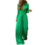 YESFASHION Women Clothing Elegant Commuting Solid Color Suit