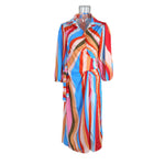 YESFASHION Women Temperament Fashion Long-sleeved Print Dress