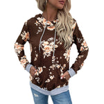 YESFASHION Women Casual Style Long-sleeved Hooded Sweatshirts