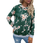 YESFASHION Women Casual Style Long-sleeved Hooded Sweatshirts