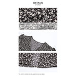 YESFASHION Women Autumn V-neck Printed Long-sleeved Split Dress