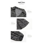 YESFASHION Women Ruffled Long Sleeve Printed Dress