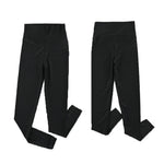 YESFASHION High Waist Elastic Solid Color Slim Fit Sports Casual Pants