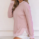 YESFASHION Sweater Women Autumn Cross-border Simple Tops