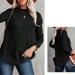 YESFASHION Sweater Women Autumn Cross-border Simple Tops