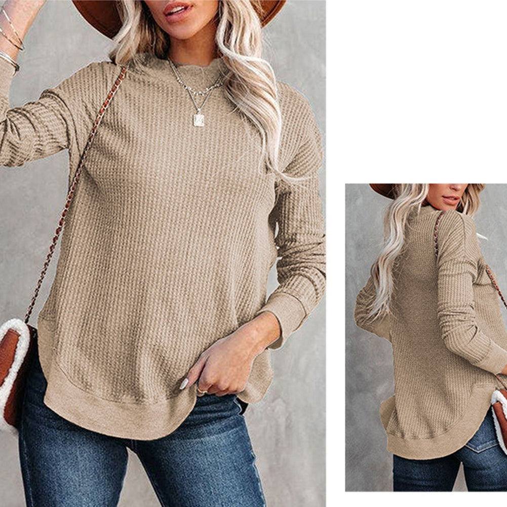 YESFASHION Sweater Women Autumn Cross-border Simple Tops