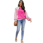 YESFASHION Fleece Lantern Sleeve Sweater Women Pullover Tops