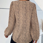 YESFASHION New Leopard Print Long-sleeved Shirt Design PBY-10B4