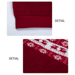 YESFASHION Round Neck Pullover Loose Christmas Style Sweaters