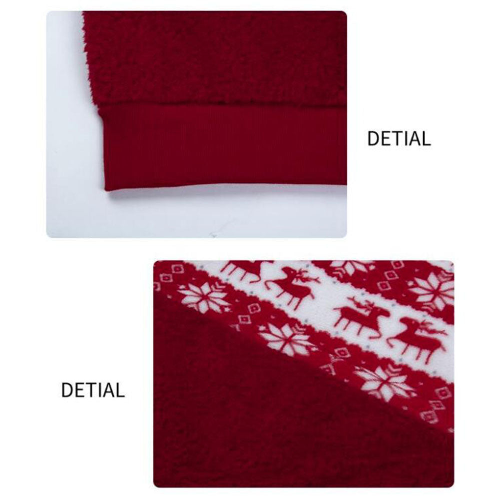 YESFASHION Round Neck Pullover Loose Christmas Style Sweaters