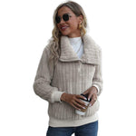 YESFASHION Women Round Neck Long-sleeved Pullover Casual Sweaters