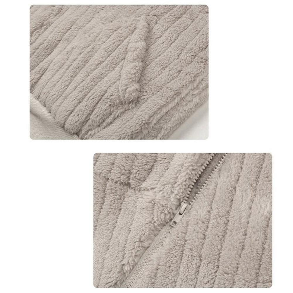 YESFASHION Women Round Neck Long-sleeved Pullover Casual Sweaters