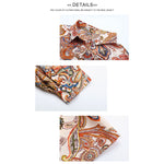 YESFASHION Women Spring New Lapel Long Sleeve Tops Printed Shirt