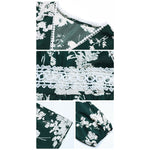 YESFASHION Women Spring Ruffled Long Sleeve Printed Irregular Dress