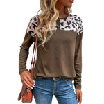 YESFASHION Women New Long-sleeved Stitching Bottoming Sweaters
