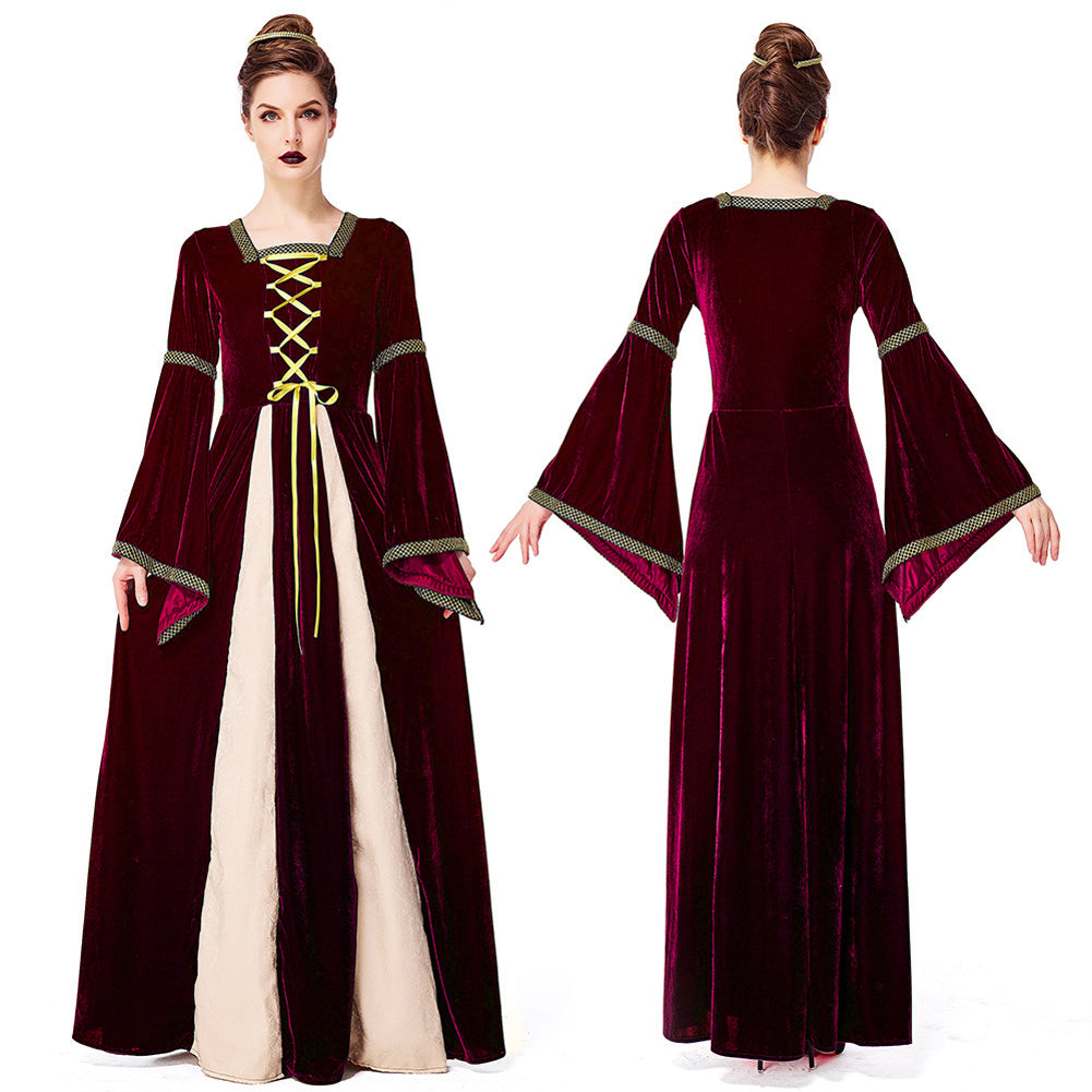 YESFASHION Aristocratic Court Dress Halloween Costume Adult