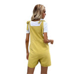 YESFASHION New Shorts Casual Strap Cotton Overalls