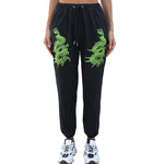 YESFASHION Trousers Trend Color Printing Elastic Pencil Pants