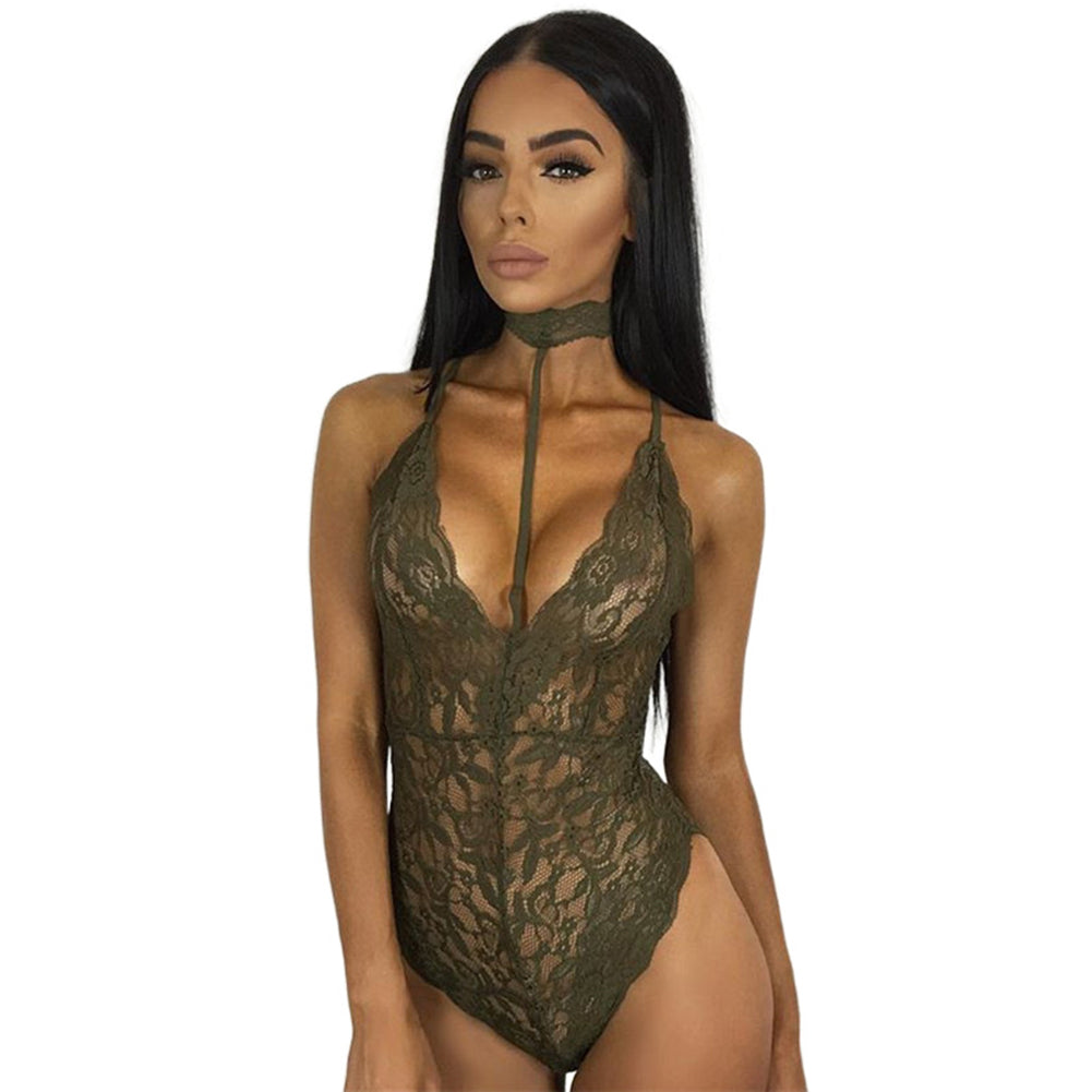 YESFASHION Lingerie Sexy Lace Underwear Babydoll Female Jumpsuit