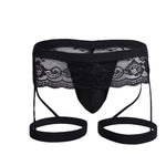 YESFASHION Sexy Underwear Lace Transparent Leggings