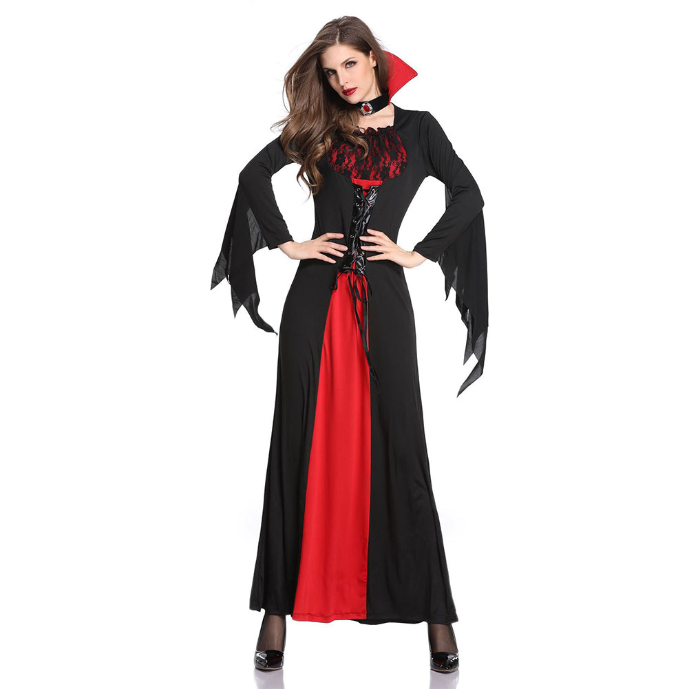 YESFASHION Halloween Costume Queen Dress Easter Female