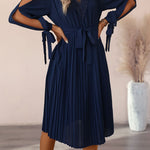 YESFASHION Women Temperament Hollow Long-sleeved Dress