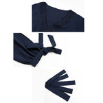 YESFASHION Women Temperament Hollow Long-sleeved Dress